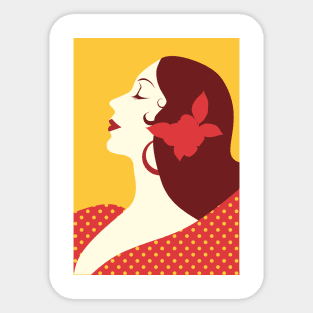 Spanish Woman Sticker